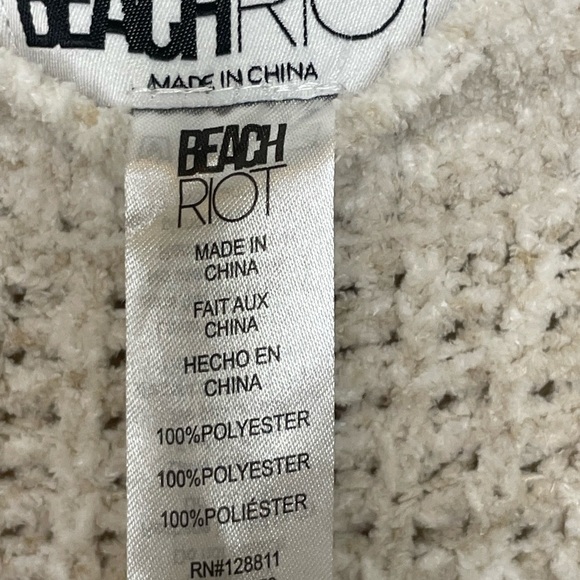 Beach Riot pant set sz small Athleisure “ Callie” sweater “Rayne” pant cream - Picture 5 of 14